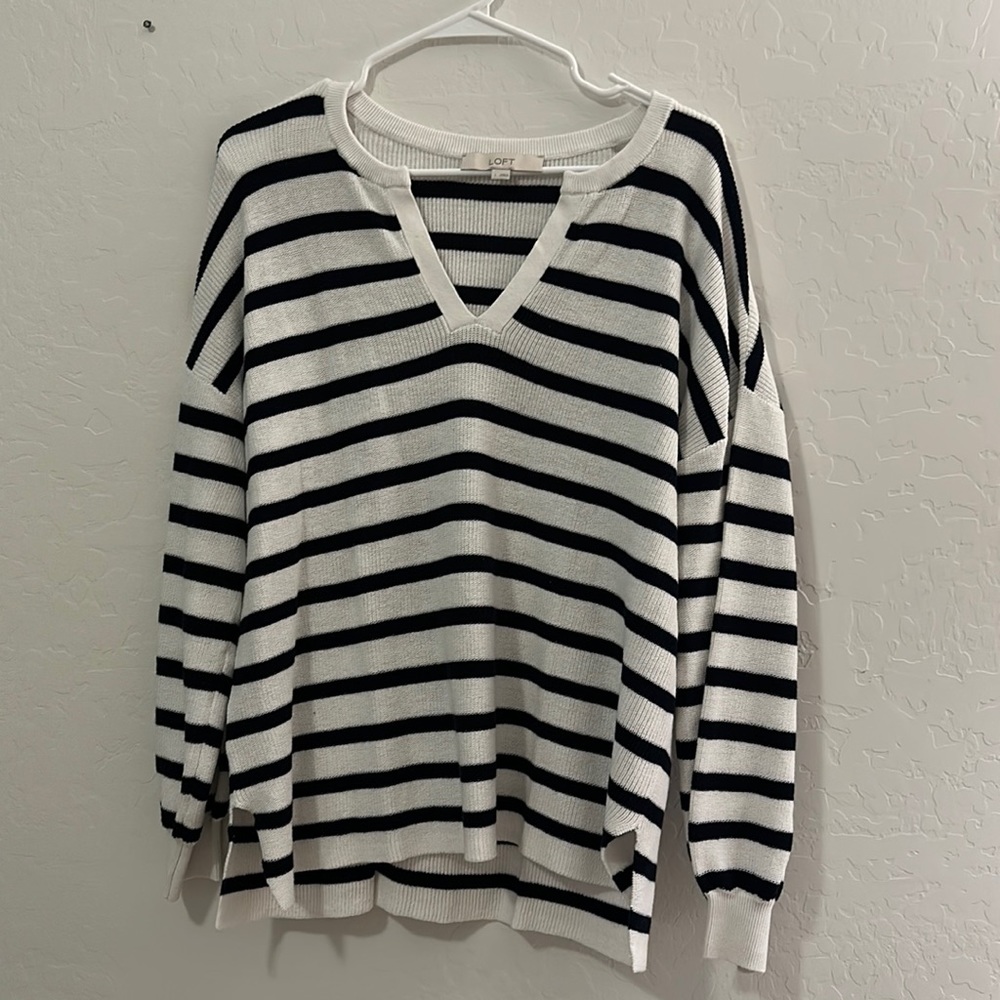 Black & White Striped Sweater